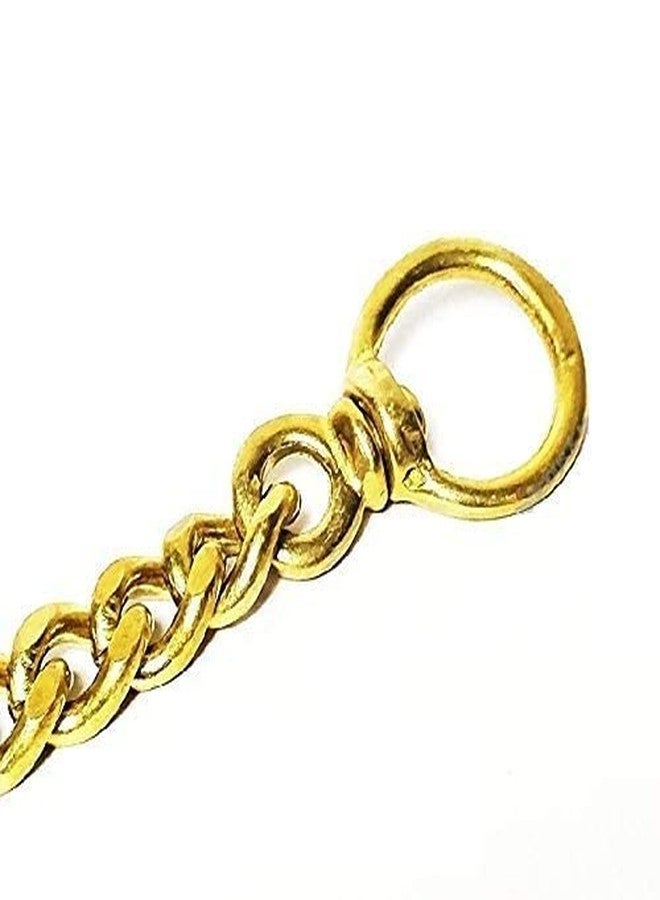Pups&Pets Brass Heavy Duty Diamond Cut Gold Dog Choke Chain Training Dog Collar Swivel Dog Show Choke Chain (Thickness 3 MM, Length 24 Inch, for Medium Dog) - Image 5